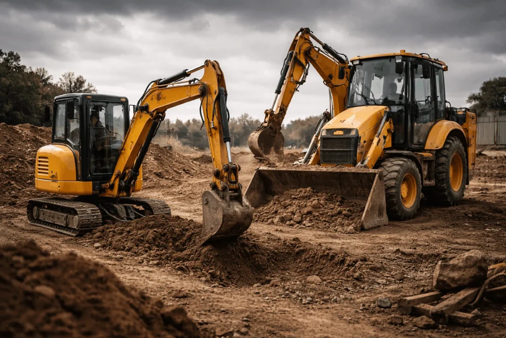 miniexcavadora vs retroexcavadora